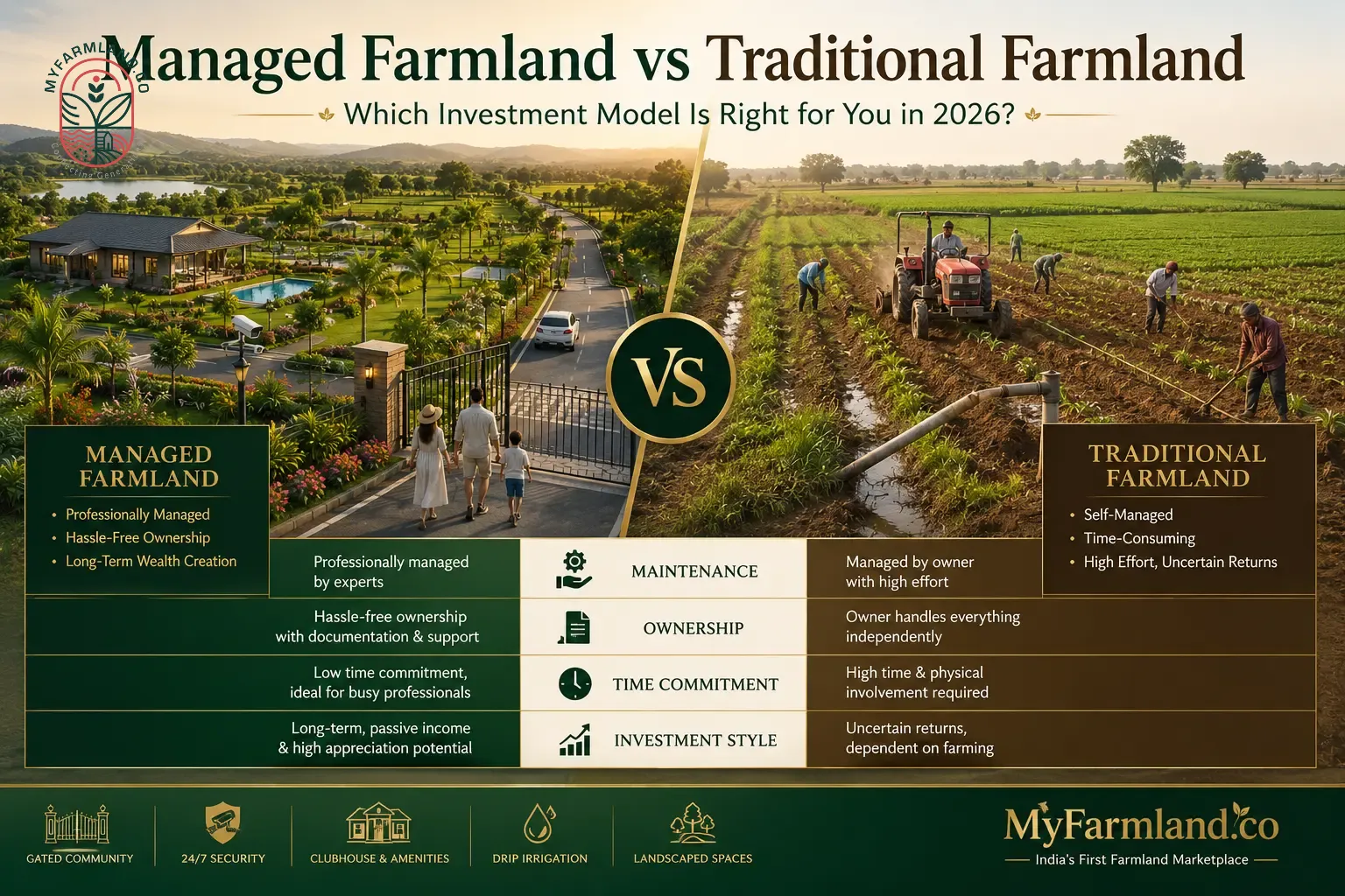 Managed Farmland vs Traditional Farmland: Which Investment Is Better in 2026? | MyFarmland.co