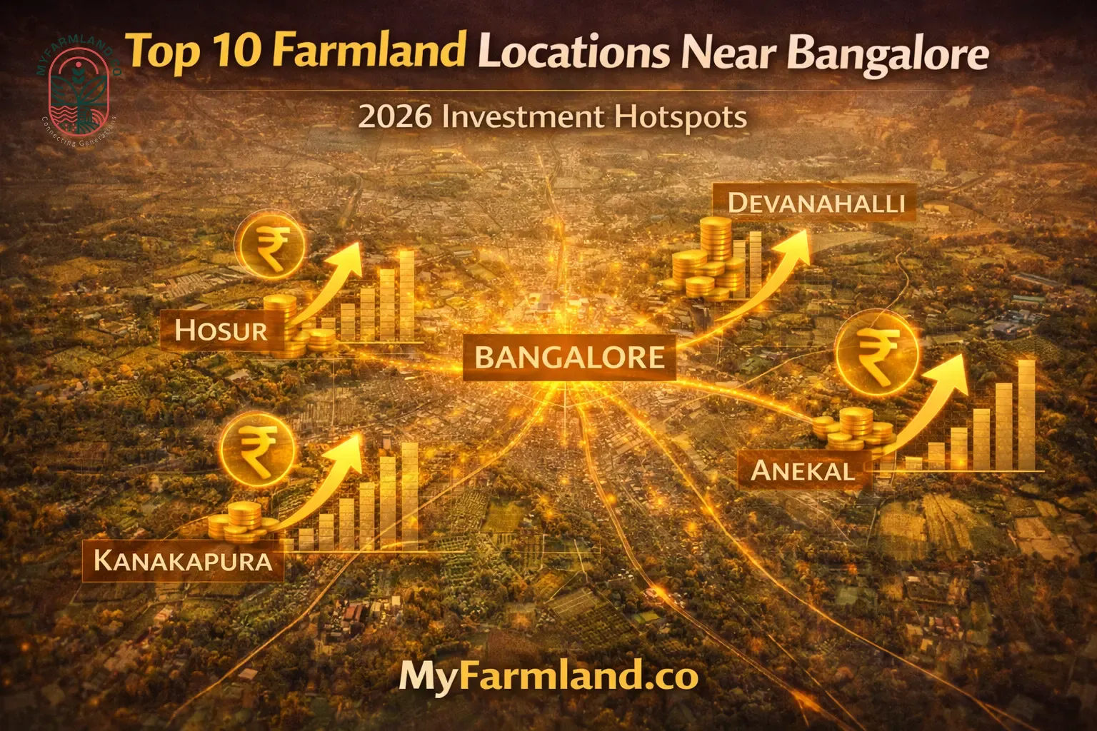 Top 10 Farmland Locations Near Bangalore in 2026 (High ROI Investment Guide) | MyFarmland.co