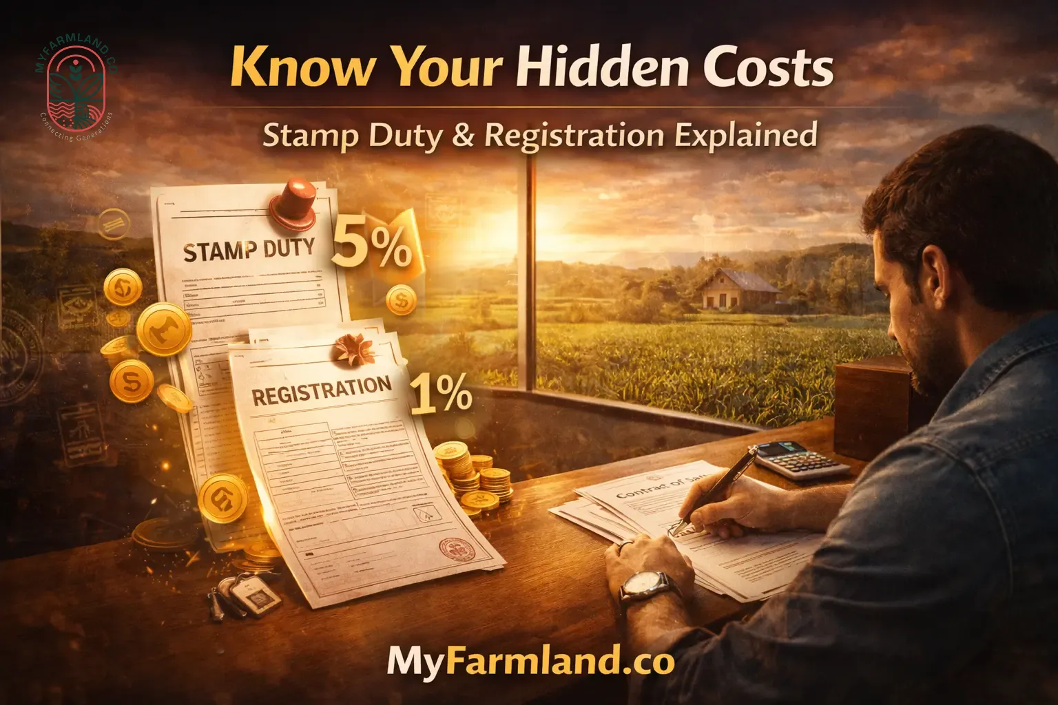 Stamp Duty & Registration Charges in Karnataka (2026 Guide for Farmland Buyers) | MyFarmland.co