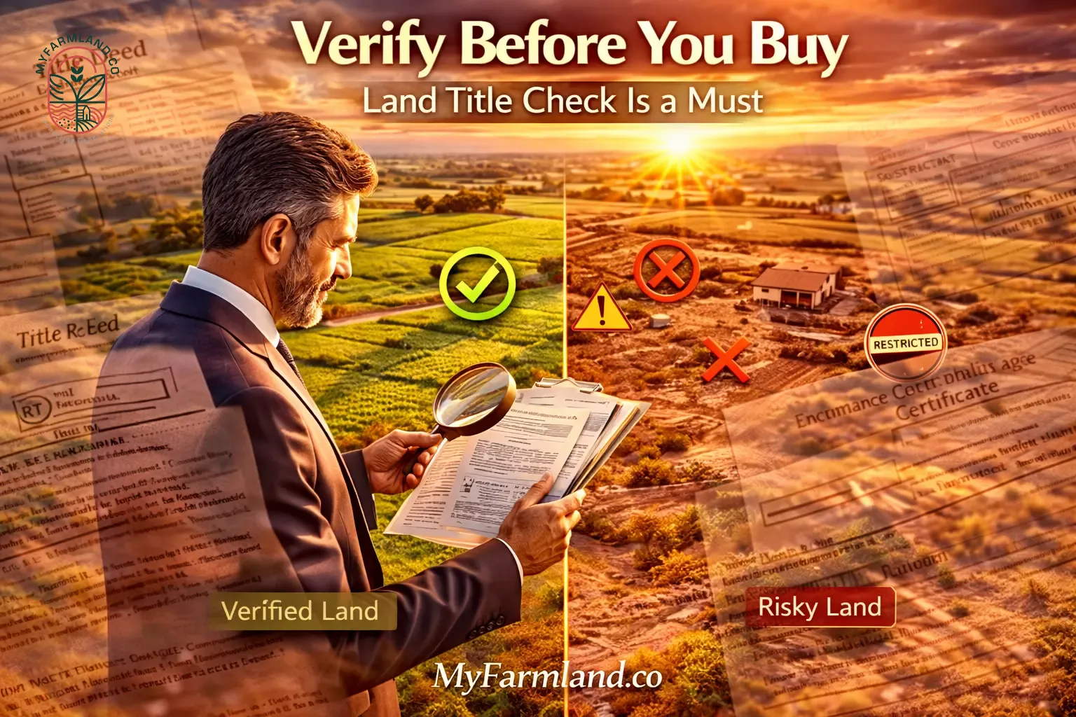 Land Title Verification in Karnataka: Complete Guide for Safe Farmland Investment (2026) | MyFarmland.co