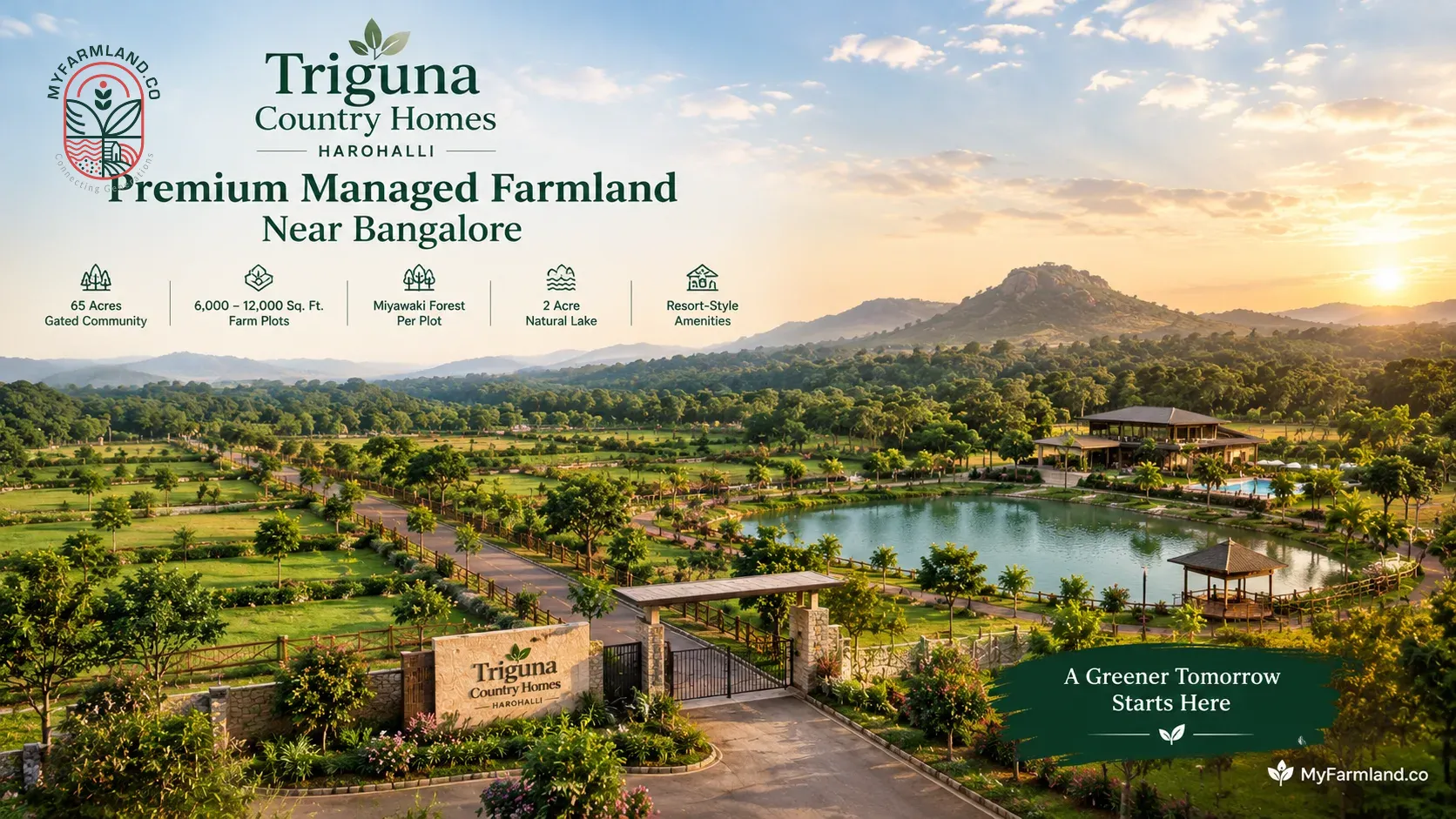 Triguna Country Homes Harohalli | Premium Farm Plots Near Bangalore
